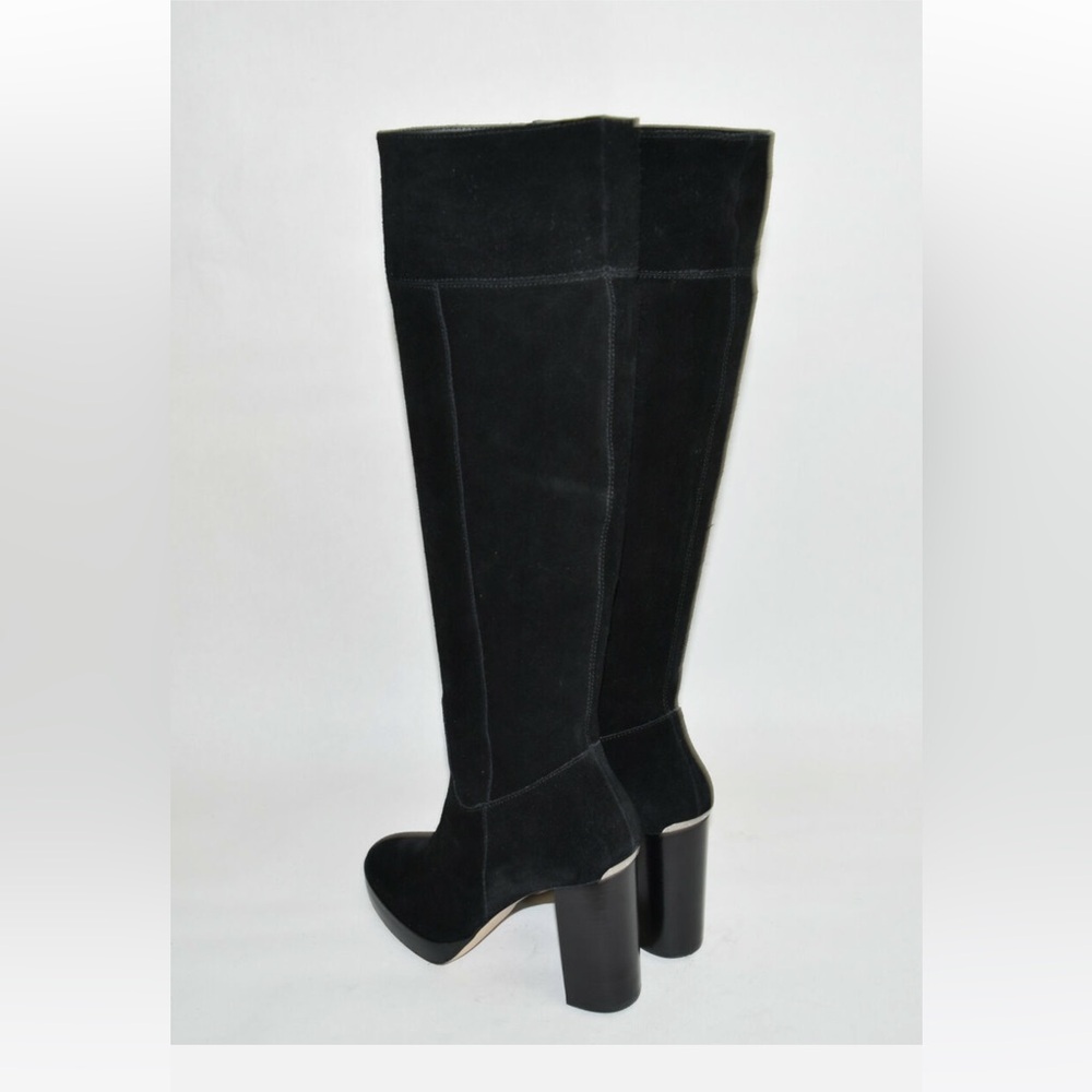 NWOT Michael Kors Black Suede Knee High Boots Size 7.5